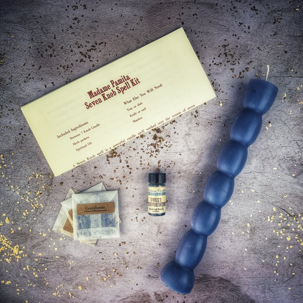 Seven Knob Candle Spell Kit - The Pagan Grimoire