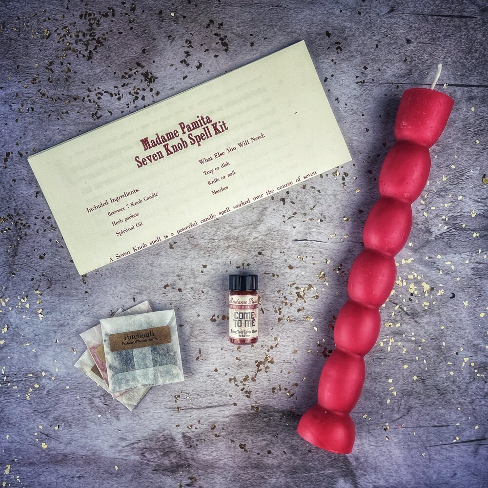 Seven Knob Candle Spell Kit - The Pagan Grimoire