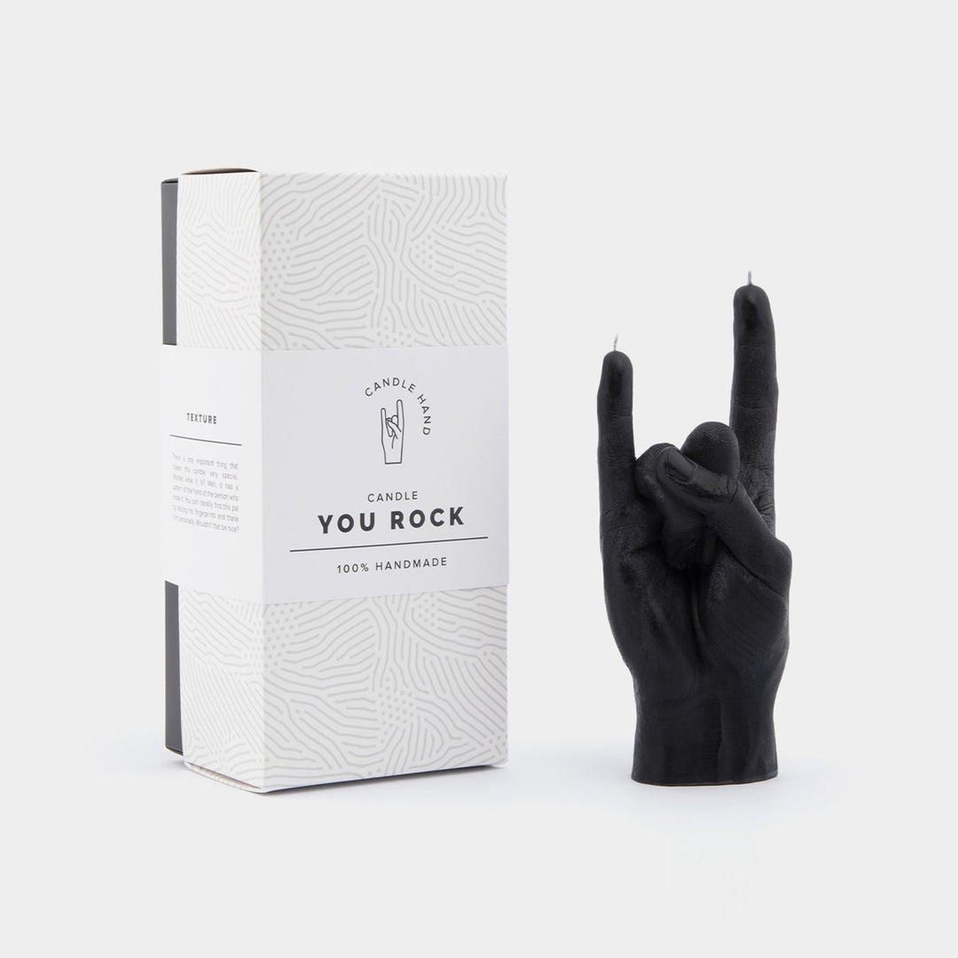 "You Rock" Candle - Black - The Pagan Grimoire