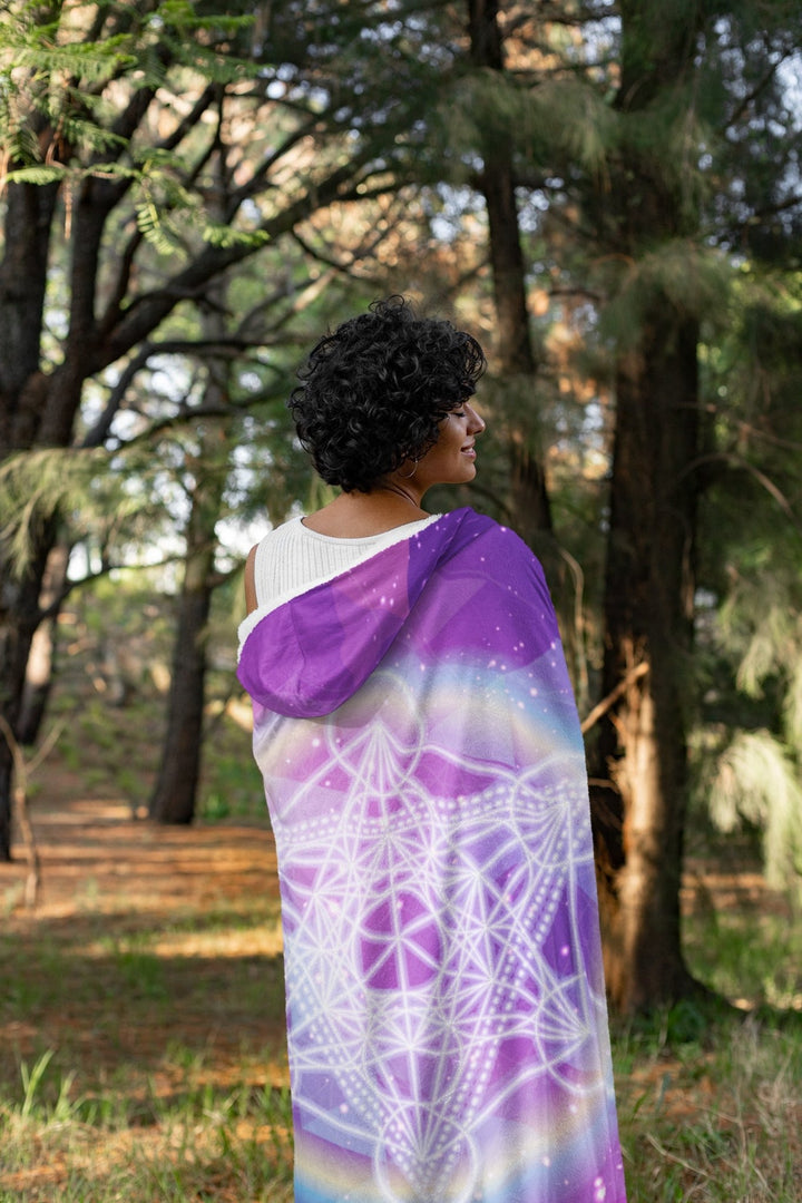 Sacred Geometry Hooded Blanket - The Pagan Grimoire