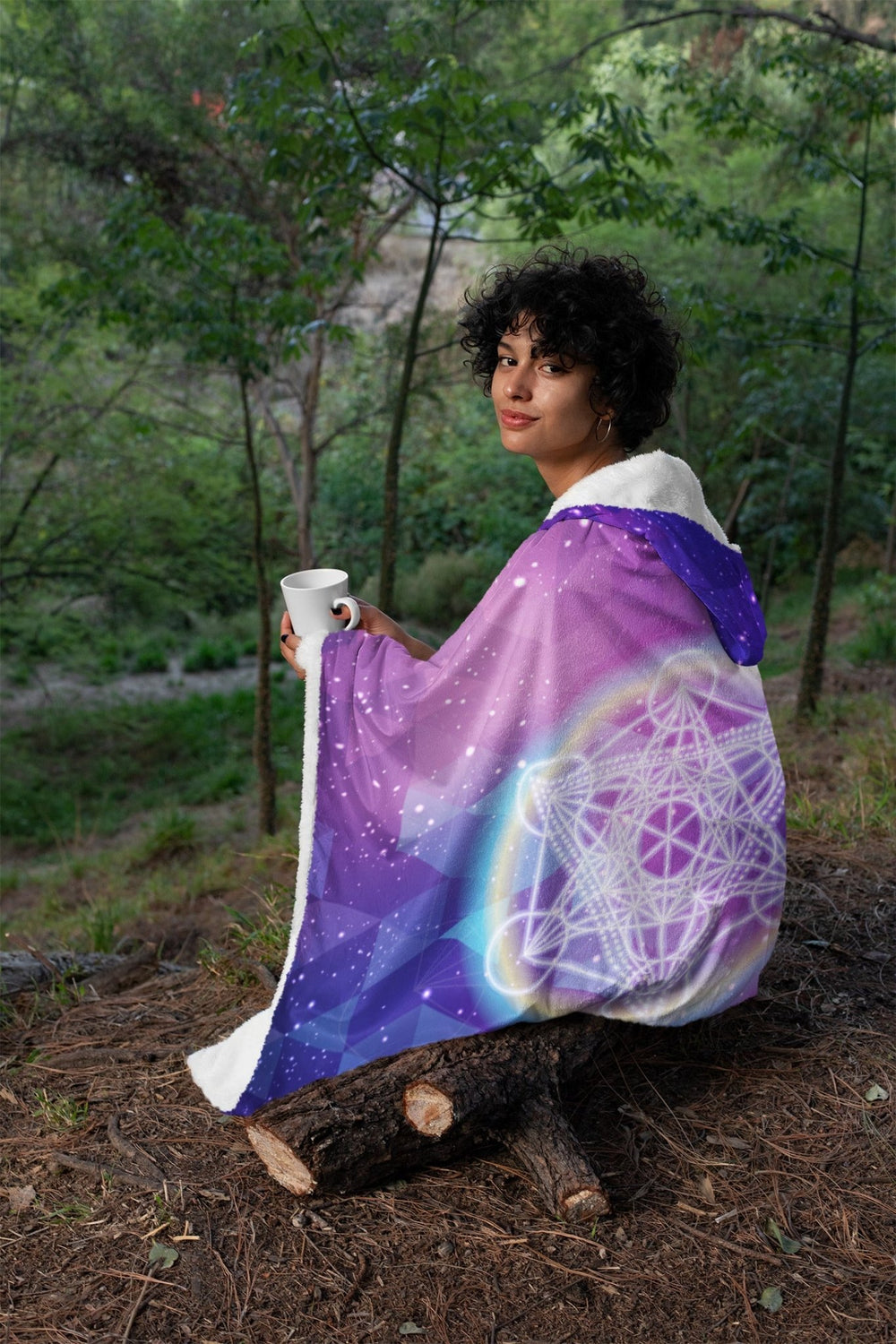 Sacred Geometry Hooded Blanket - The Pagan Grimoire