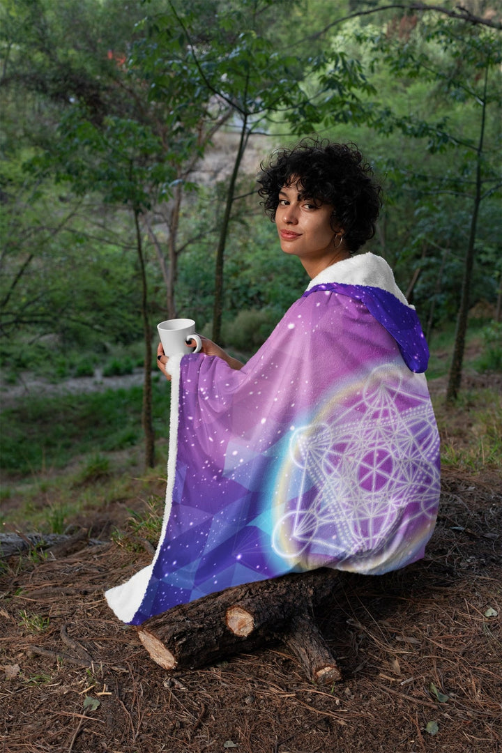 Sacred Geometry Hooded Blanket - The Pagan Grimoire