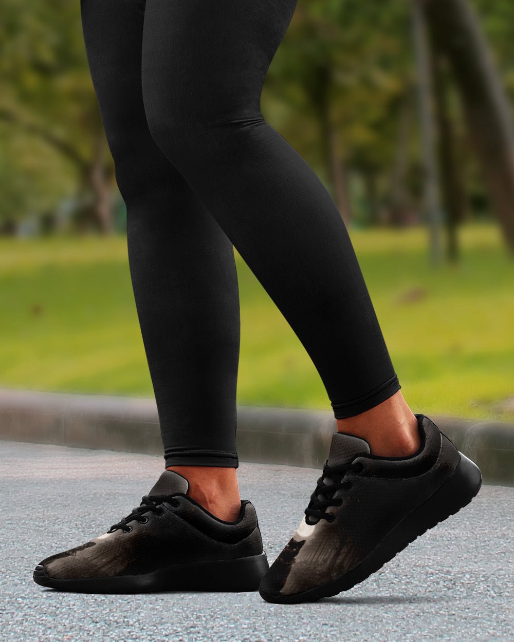 Moonlit Cat Sneakers - The Pagan Grimoire