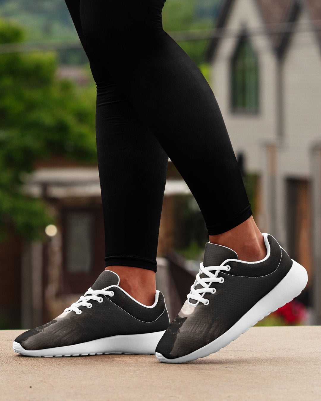 Moonlit Cat Sneakers - The Pagan Grimoire